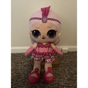 L.O.L. Surprise Neon Q.T. QT Large 18" Plush Flapper Girl Doll Brand New NWT